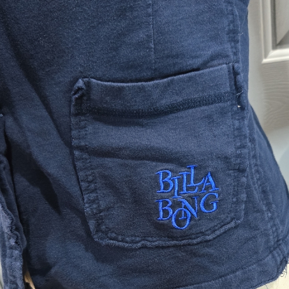 BILLABONG KNIT NAVY BLAZER WITH FRONT POCKETS SIZE LARGE - Picture 2 of 13